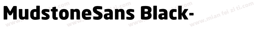 MudstoneSans Black字体转换